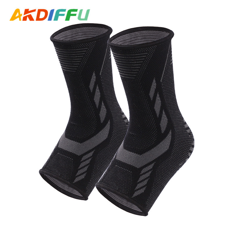 Deportes Fitness protección de tobillo de punto con protección de tobillo de cobre de cuatro lados nylon elástico deportes protección de tobillo cobre Ion cálido transpirable correr