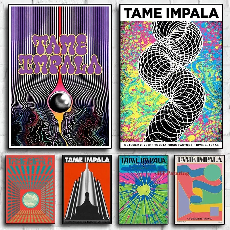 Psychedelic Rock Trendy Music Album Poster Jit Dropshipping High-Definition Inkjet Poster Cross-Border E-Commerce Tiktok