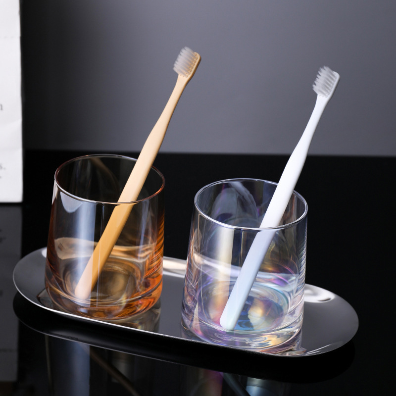 Taza de hotel Taza de pareja de hotel Taza de dientes de vidrio doméstico Taza de lavado de agua bucal Taza de lavado de dientes de estilo nórdico Taza de cepillo de dientes de posada