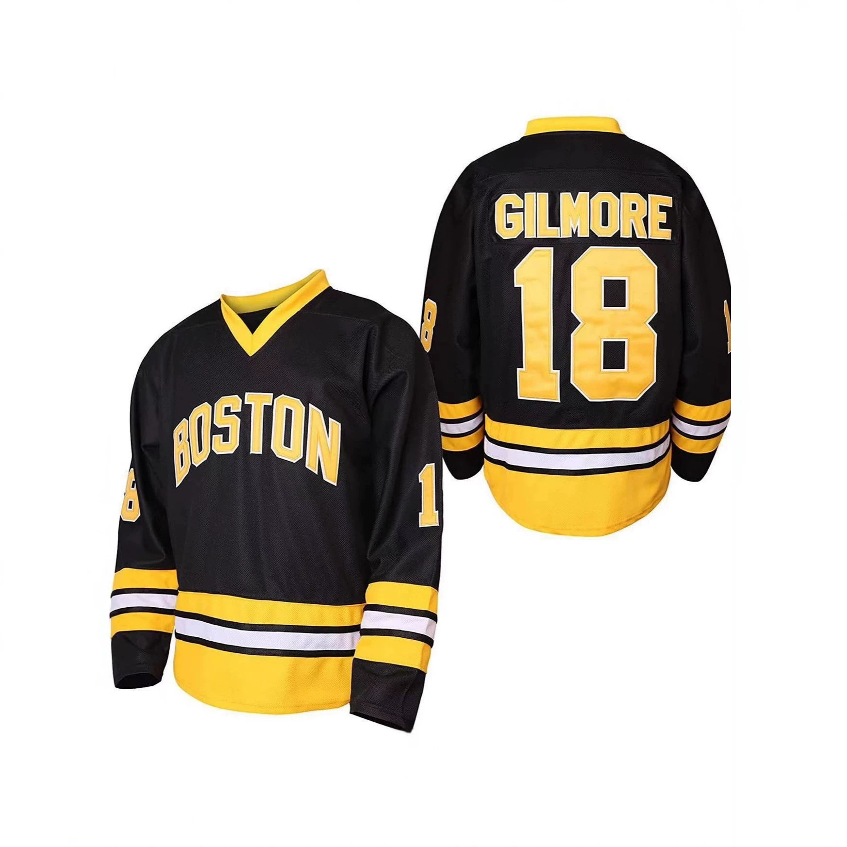 European and American fashion cross-border new Amazon hockey jersey white movie retro ice hockey unisex wholesale
