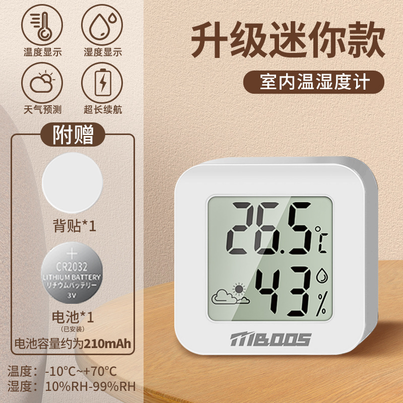 【미니 업그레이드 버전】 배터리 수명 업그레이드 RC2032 / 선명한 디지털 표시 (뒷면 스티커 + 배터리 증정)