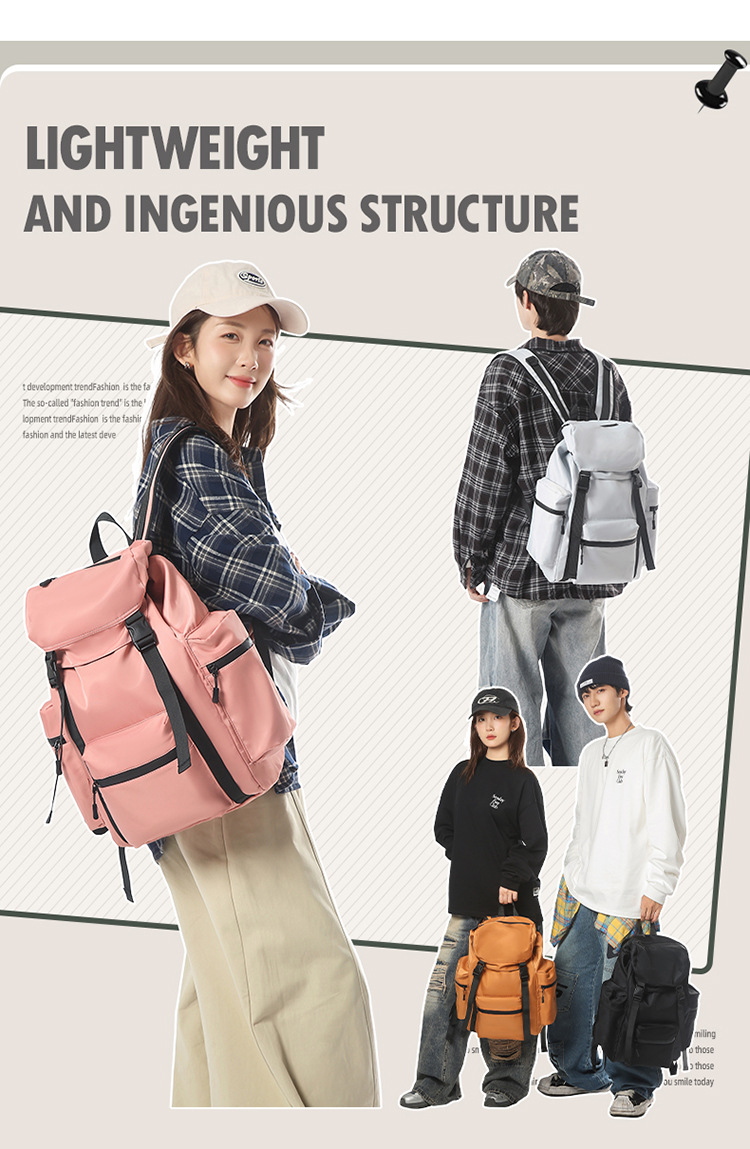 Sports Outdoor Mountaineering Large-capacity Hiking Bag, Personalized Couple's Workwear Backpack_voghion.com