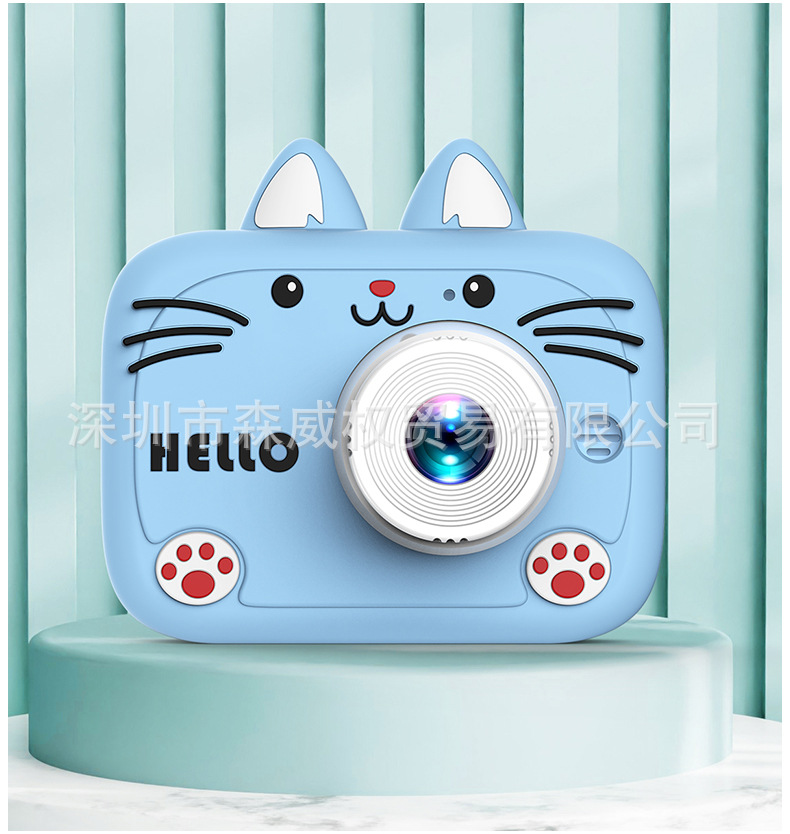 작은 파란 고양이 + 단일 카메라