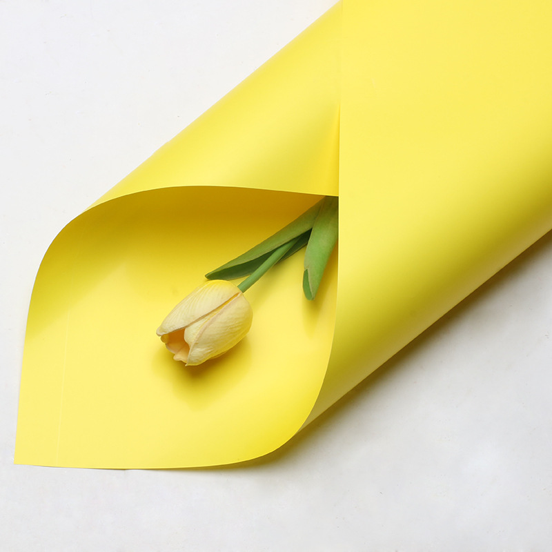 Estilo coreano primer amor color sólido papel ouya mañana niebla mate impermeable papel mate ramo de flores translúcidas papel de embalaje al por mayor