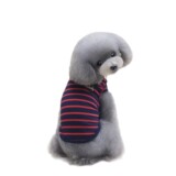 Одежда для любимой одежды для собак весна и лето тонкие кошки плюшевая собака одежда для домашней одежды дышащий полосатый жилет