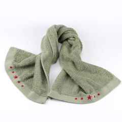 毛巾廠批發軍綠色毛巾消防學生軍訓內務毛巾員工勞保救助物資毛巾