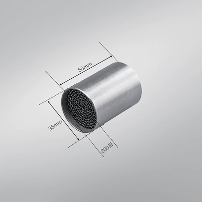 Motorcycle Modified Exhaust Pipe Honeycomb Silencer Noise Reduction Catalyst Mid-Section Back-Pressure Core 35/42/48/53mm Universal (Motorcycle exhaust pipe) - 3550200-mesh-catalyst