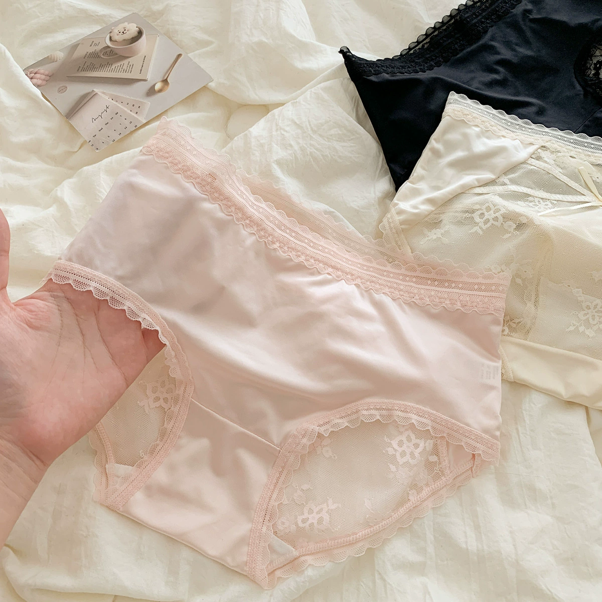 Silk cotton antibacterial summer quick dry thin lace pants