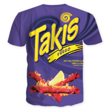 2021夏季跨境新款3D数码印花情侣T恤 休闲欧美wish批发男式短袖潮