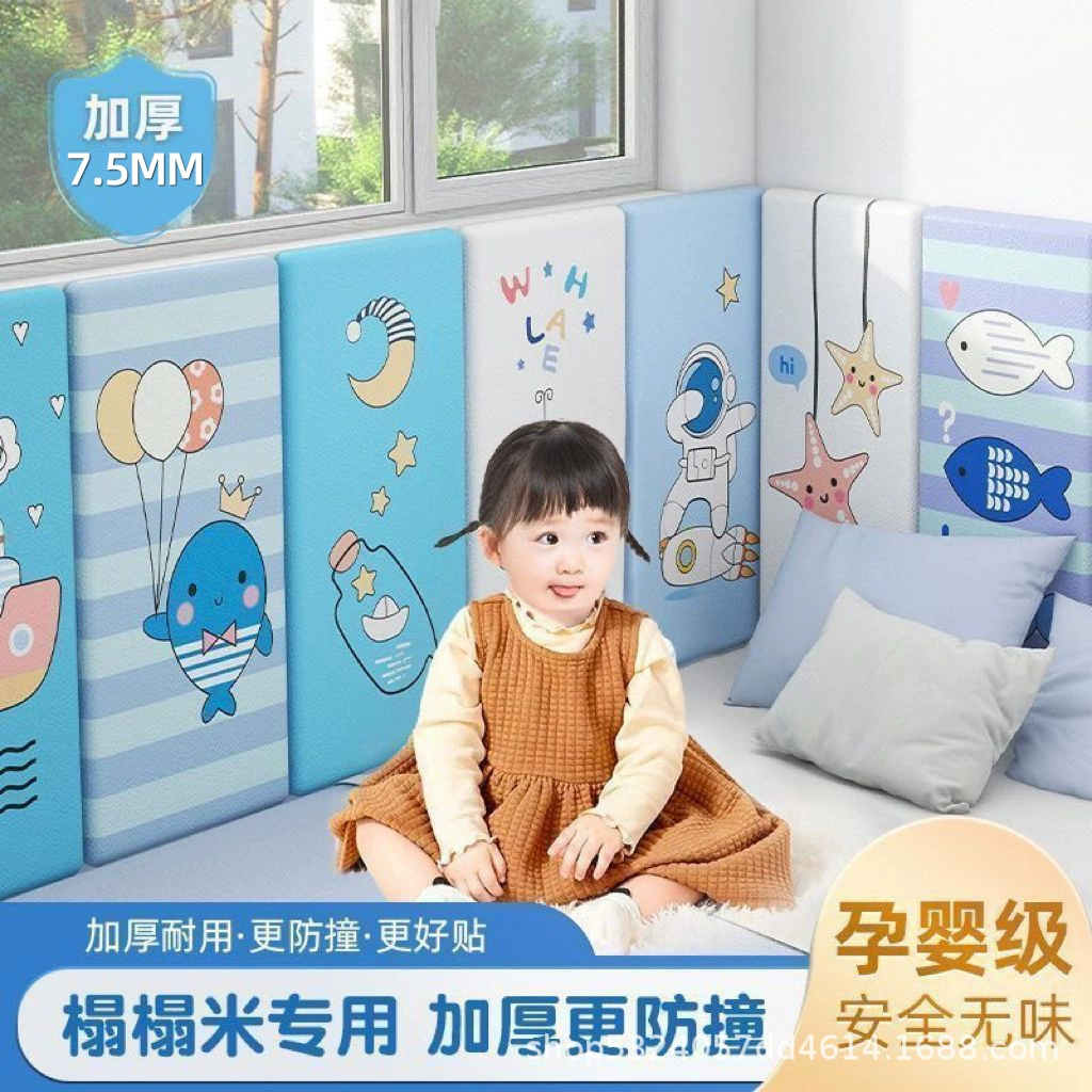 Татами, прикроватная мягкая сумка для предотвращения столкновений, спинка, детская комната, самоклеящаяся наклейка на стену, коврик для забора, водонепроницаемая изоляционная бумага для кровати