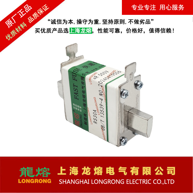 RS30A 500V 4A-100A 快速熔断器,银片熔芯,认准"龍熔"品牌