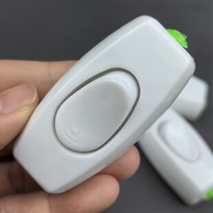 Hand-press high-power single-control button switch small electric light single-on switch pure copper wiring button boat-shaped bedside switch