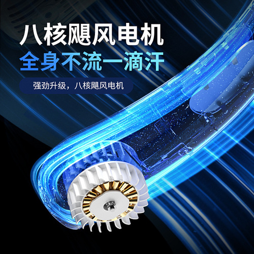  New DS009 Neck Fan Mini Portable Lazy Leafless Fan USB Charging Outdoor Small Electric Fan