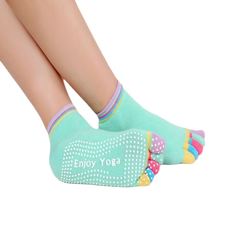 Venta al por mayor nuevo tacón de mujer dispensando anti-HUA calcetines de yoga deportes saludables calcetines de cinco dedos