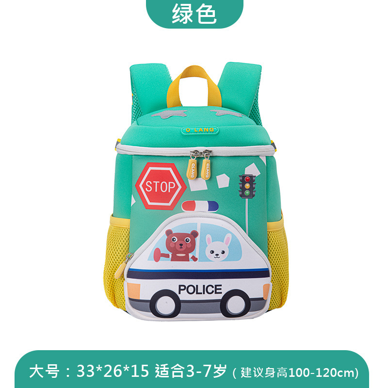 2022 verano nueva caricatura jirafa kindergarten schoolbag grado 1-3 moda ligera mochila para niños