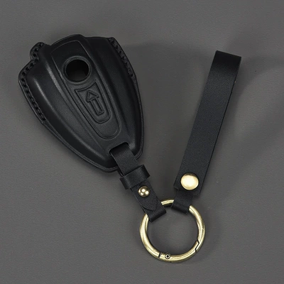 Car key bag — Bmw R18 Retro Motorcycle - black-round-buckle-wrist-strap