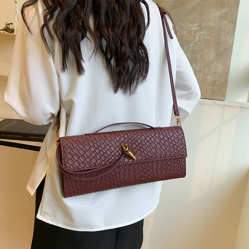 2026 New Arrival Woven Evening Bag, Baguette Bag, Accordion Bag, Horizontal Handbag, Shoulder & Crossbody Bag - Thumbnail 2