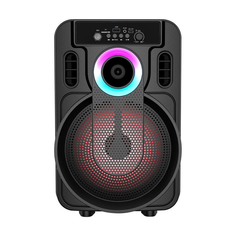新しいポータブルハイパワー屋外ストラップマルチスタイルサブウーファー Bluetooth スピーカーカラフルな回帰光ランプカード|undefined