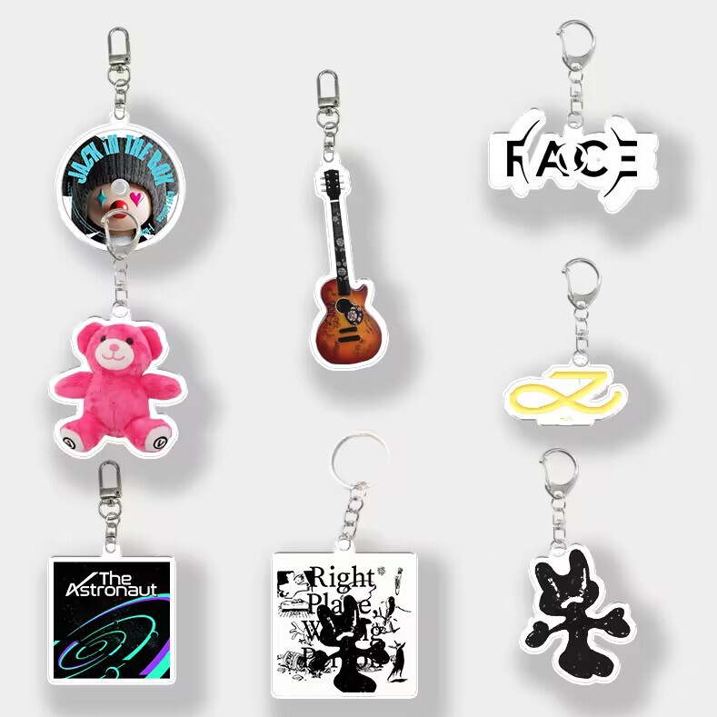 Bulletproof JUNGKOOK JIMIN V JIN SUGA RM JHOPE Acrylic Keychain Pendant Star Week