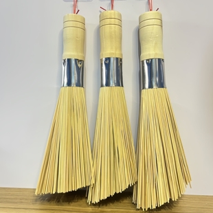 Commercial Melon Pulp Kitchen Wire Pot Scrubber Bamboo Pot Brush Broom Pot Cleaning Tool Bamboo Pot Scrubber Household Traditional