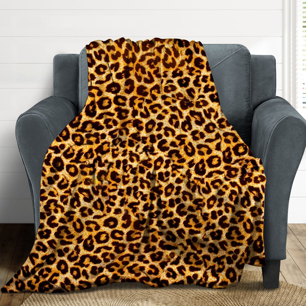 跨境直供新品DIY欧美动物仿皮毛儿童卡通动漫老虎加厚法兰绒毛毯