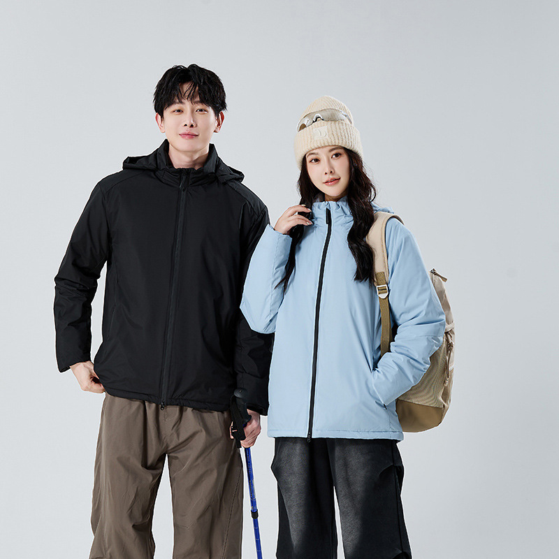2026 lightweight cotton jacket for autumn and winter, warm, waterproof, windproof, hooded, unisex, outdoor thickened