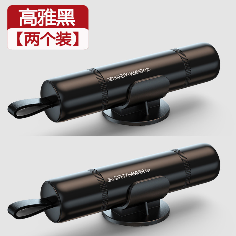 Escape Tool – Shiyong Qəza çəkici - 2-pieces-high-black-1-second-window-break-seatbelt-cutter