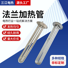 工厂不锈钢法兰加热管多头u型法盘电加热管大功率电器电热管定制