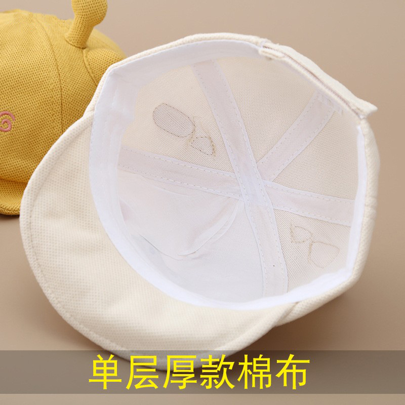 Sombreros para bebés otoño y invierno grueso para bebés pequeños lindos sombreros de rana para niños varones sombreros de lengua de pato primavera y otoño