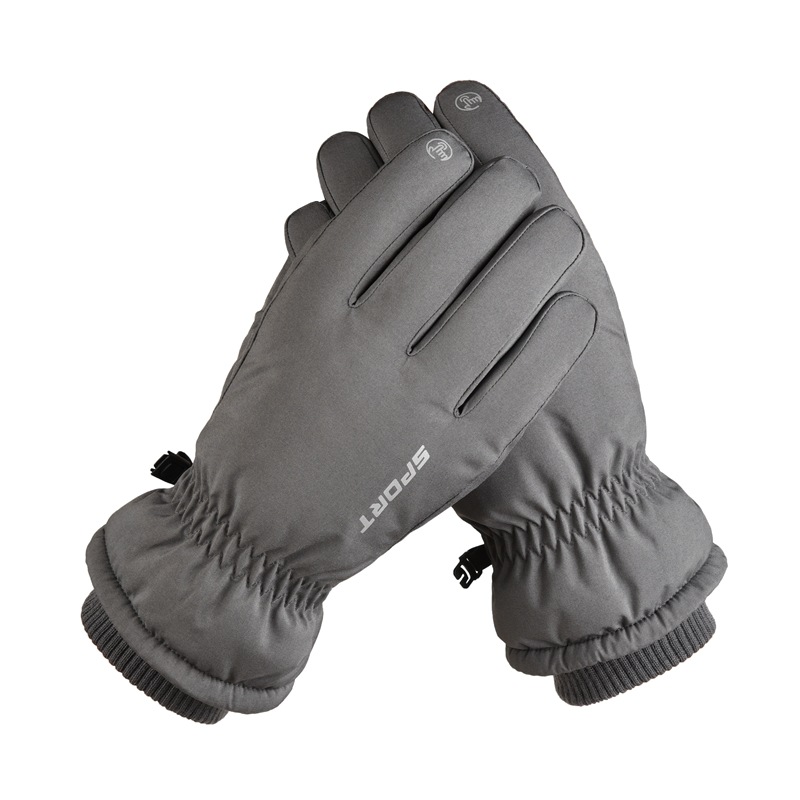 Guantes de esquí de invierno impermeables para hombres a prueba de frío forrados de lana engrosados deportes al aire libre cálido invierno guantes de pantalla táctil