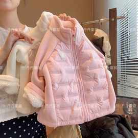 儿童保暖棉衣外套秋冬春季上衣加厚装儿童新款男童女童内搭夹棉