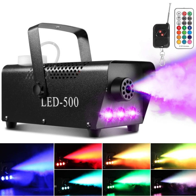 Doble control remoto led500w Color opcional máquina de humo etapa generador de humo etapa pulverizador