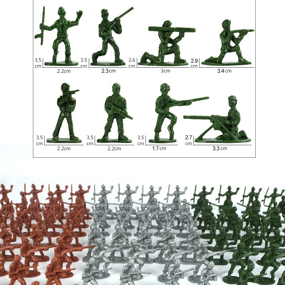 Modelos de soldados de la Segunda Guerra Mundial Juguetes de niños soldados de plástico Cuerpo de Cuerpo de Batalla Militar S.A.S.