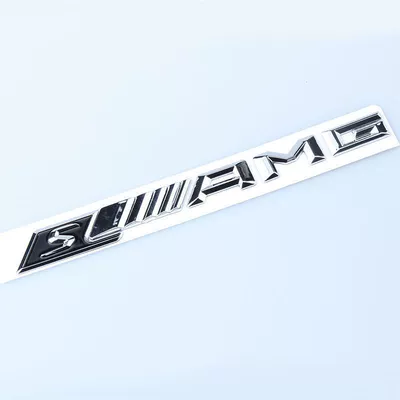 Mercedes-Benz AMG C-Class E-Class S-Class Car logo - black-s-electroplated-amg