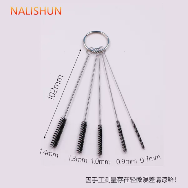 Pipe accessories multi-specification metal bar brush through needle brush through hard cleaning brush cigarette holder bar