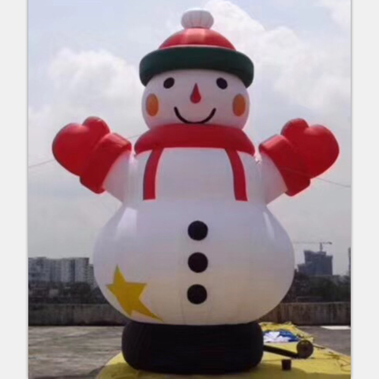 Navidad transfronteriza modelo de aire luminoso inflable Papá Noel muñeco de nieve árbol modelo de aire decoración de patio accesorios