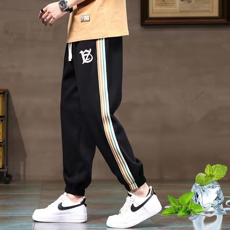 New Style Summer Loose Plus-Size Sports Casual Drawstring Jogger Pants Comfortable Casual Pants