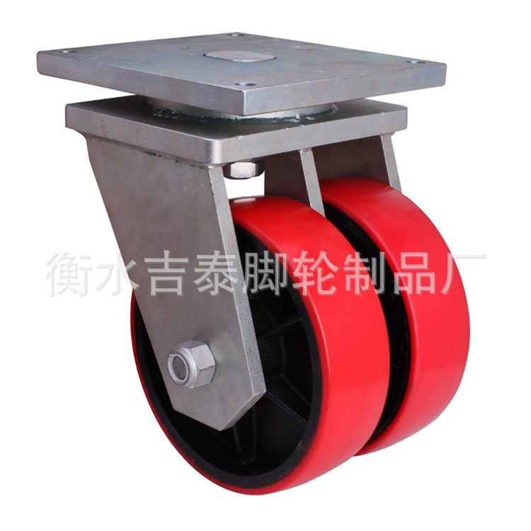 厂家制造.尼龙双排万向轮.超重双排脚轮.叶片转运双排万向脚轮