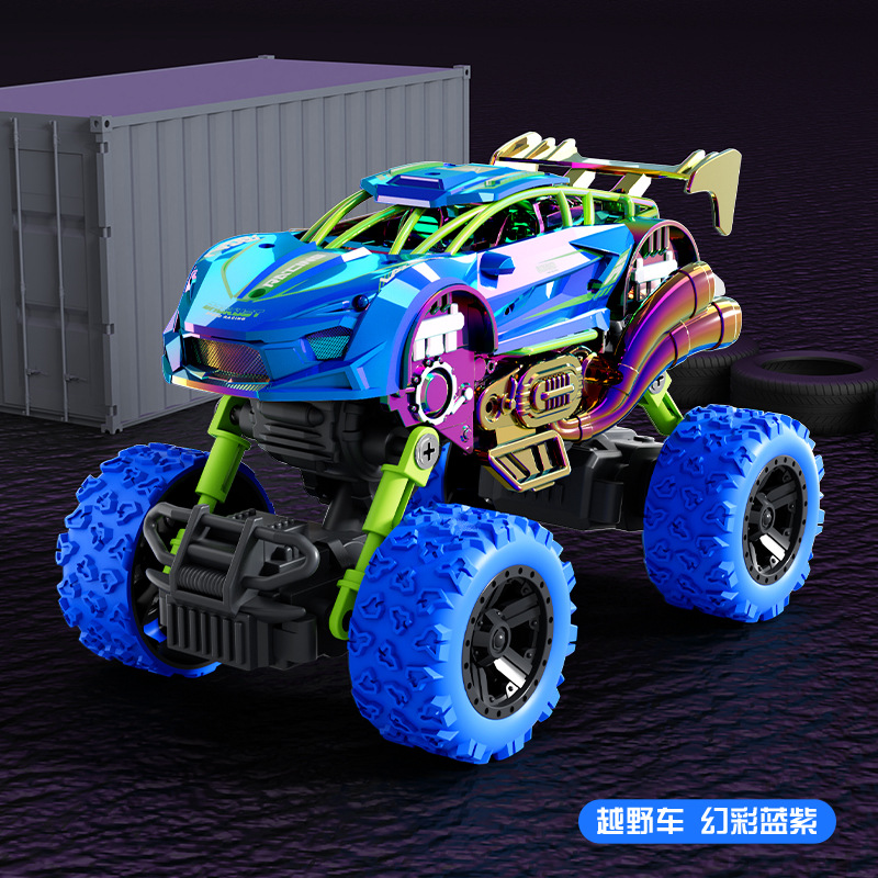 Juguetes infantiles de color fantasma inercia retroalimentación coche modelo de coche de juguete para niños regalos al por mayor