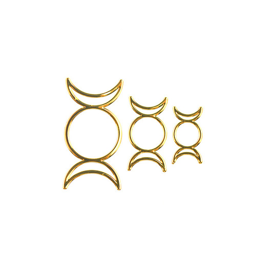 Copper sticker set DIY resin mold accessories nickel copper electroplated phone case gold pendant metal copper label