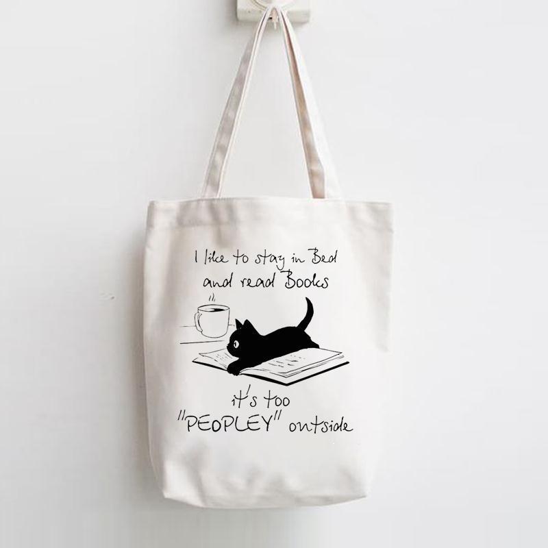 Cat Book Coffee Print Large Capacity Casual Fashionable School Bag Fashion Personalized Portable Shoulder Canvas Bag 09 Cat Book Coffee Print Large Capacity Casual Fashionable School Bag Fashion Personalized Portable Shoulder Canvas Bag 09