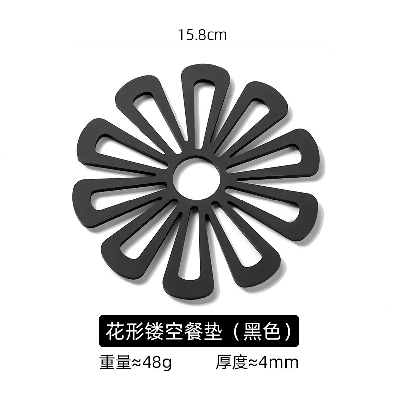 Almohadilla de aislamiento térmico anti-escaldado de pvc personalizado al por mayor posavasos redondos para uso diario en el hogar, mantel simple creativo y resistente a altas temperaturas