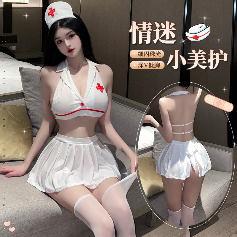 Lingerie Nurse Uniform jk suit Role-playing Dating Temptation Pure Desire to plus size Passion