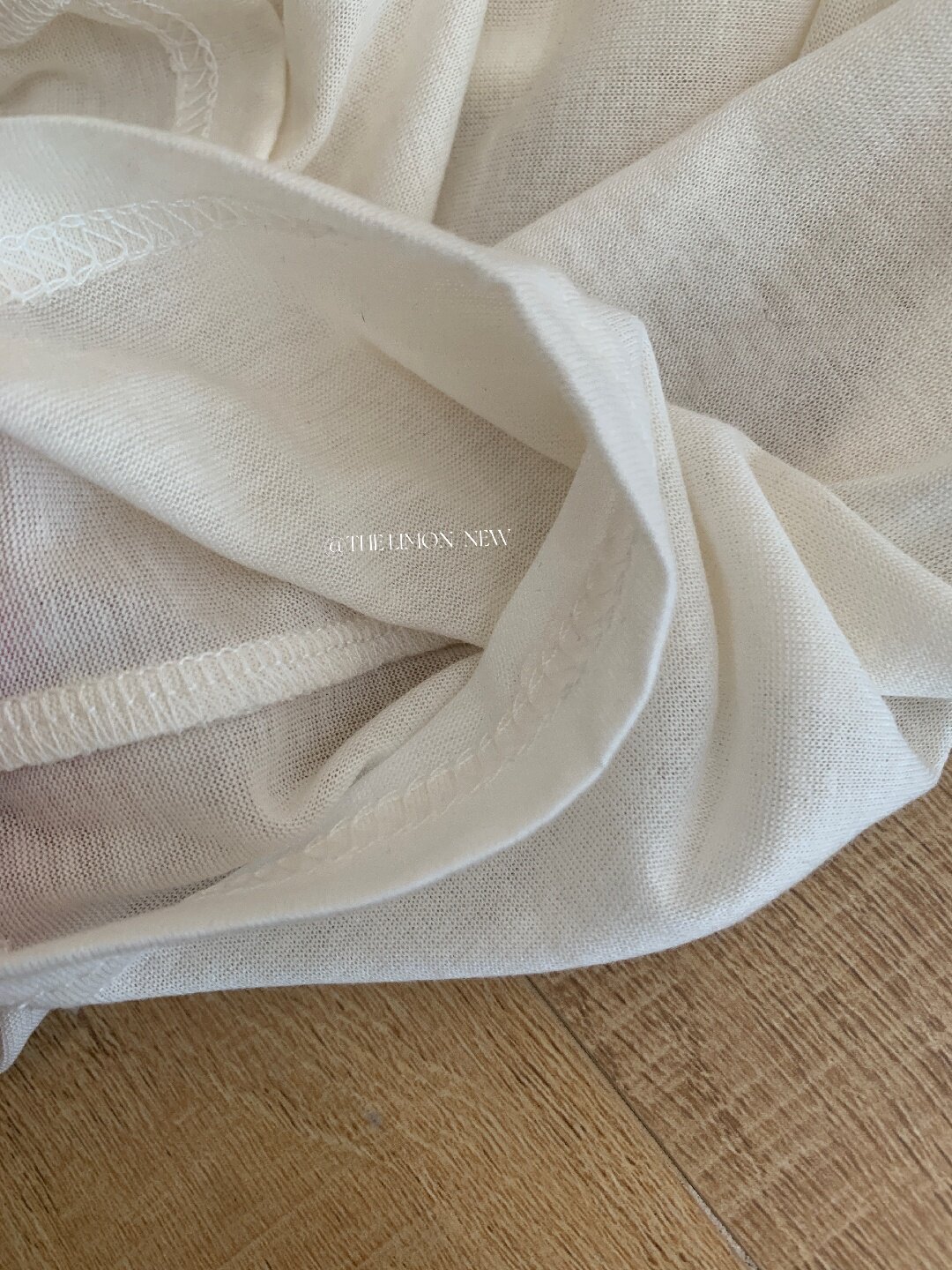 Áo thun nữ tay dài cổ tròn in chữ, phong cách Hàn Quốc, chất liệu cotton thoáng mát — màu đen, màu trắng, màu xám, màu vàng chi tiết 84