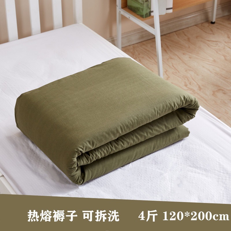 ユニット用白い敷物01軍緑色マットレス綿敷物ユニット標準防湿綿敷物寮用シングル敷物消防隊用青色マットレス|undefined