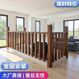 实木楼梯扶手护栏室内家用来图设计