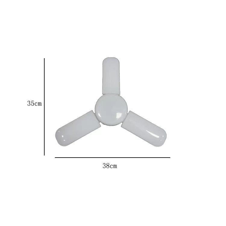 Venta al por mayor luz de hoja plegable Led de alta eficiencia luminosa de tres hojas de cuatro hojas de deformación opuesta iluminación de luz de garaje