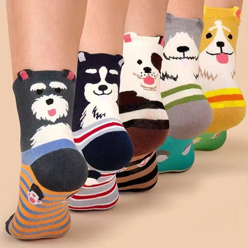 Cross-Border Fun Cat Socks, Mid-Calf Socks, Novelty Animal Socks for Women, 3D Ear Cartoon Socks, Christmas Amazon