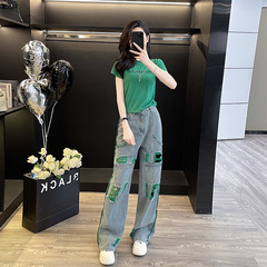 ファッションブランドのカジュアルなファッションスーツの女性の夏の新型の年齢を減らします。