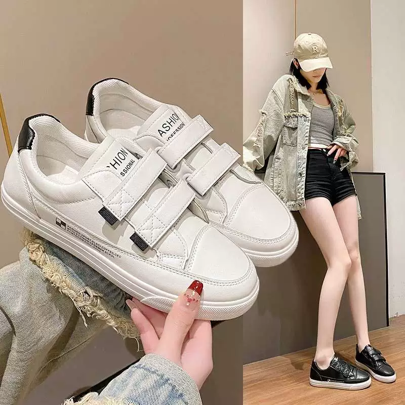 Белые женские кроссовки весна-осень 2025, новый корейский стиль, универсальные повседневные студенческие кроссовки, спортивные, популярные, на толстой подошве